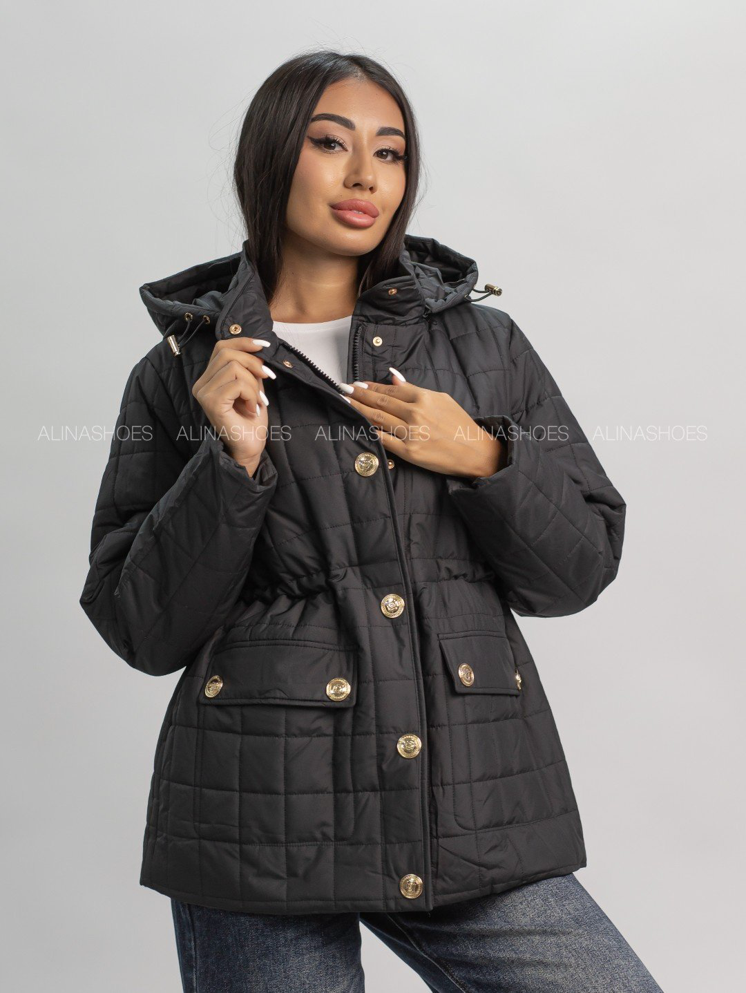 Демисезонная куртка alinashoes черный купить,NaN