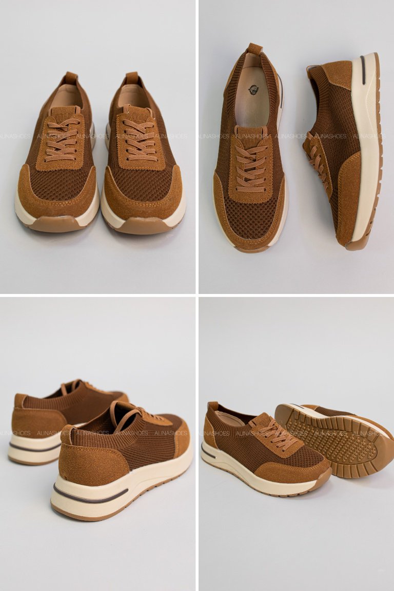 Кроссовки alinashoes коричневый купить,NaN