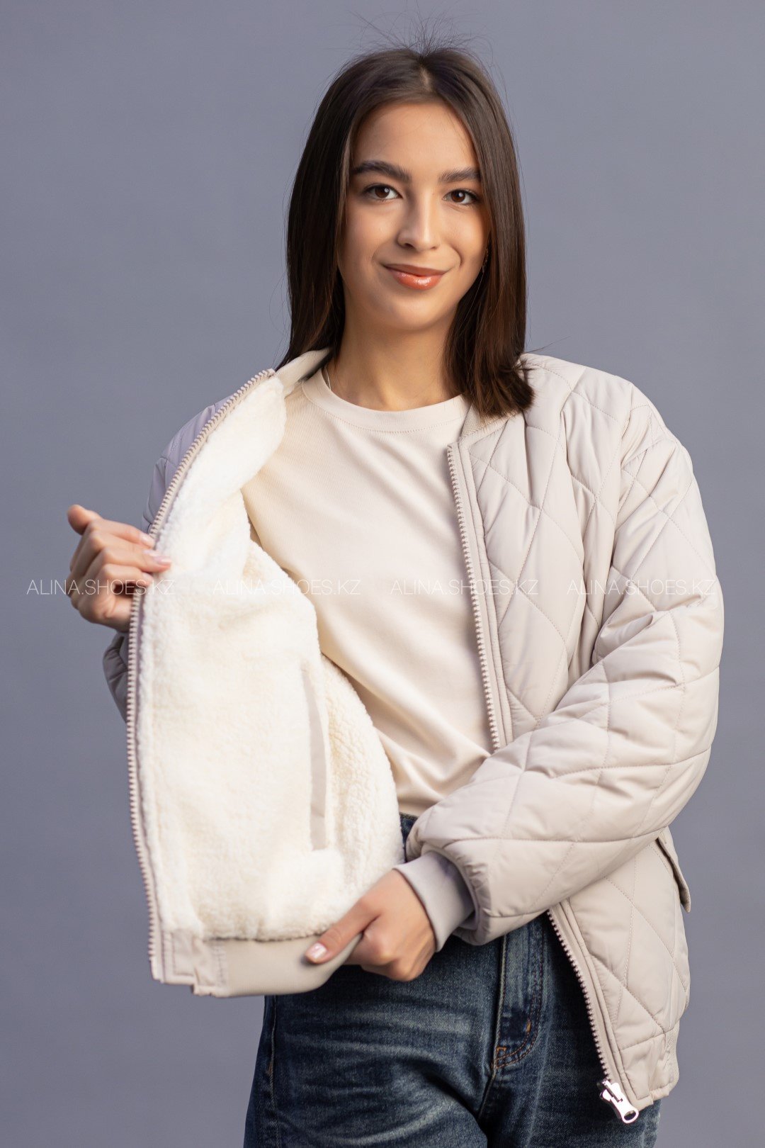 Демисезонная куртка alinashoes бежевый купить,NaN