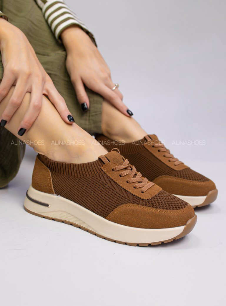 Кроссовки alinashoes коричневый купить,NaN