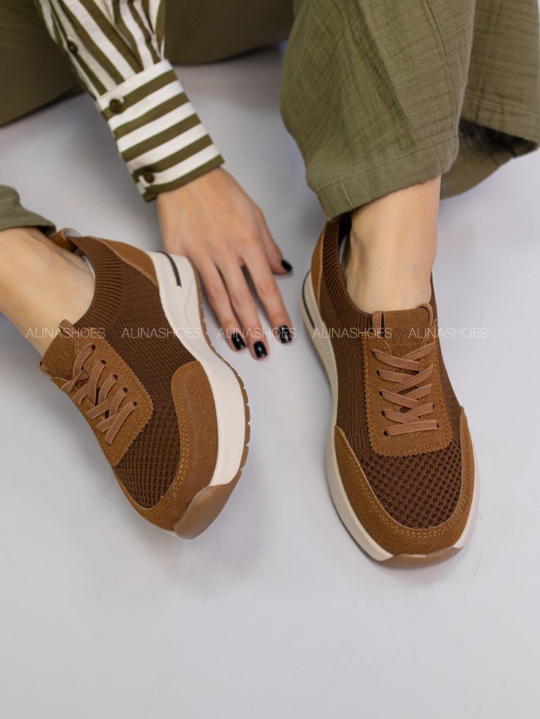 Кроссовки alinashoes коричневый купить,NaN