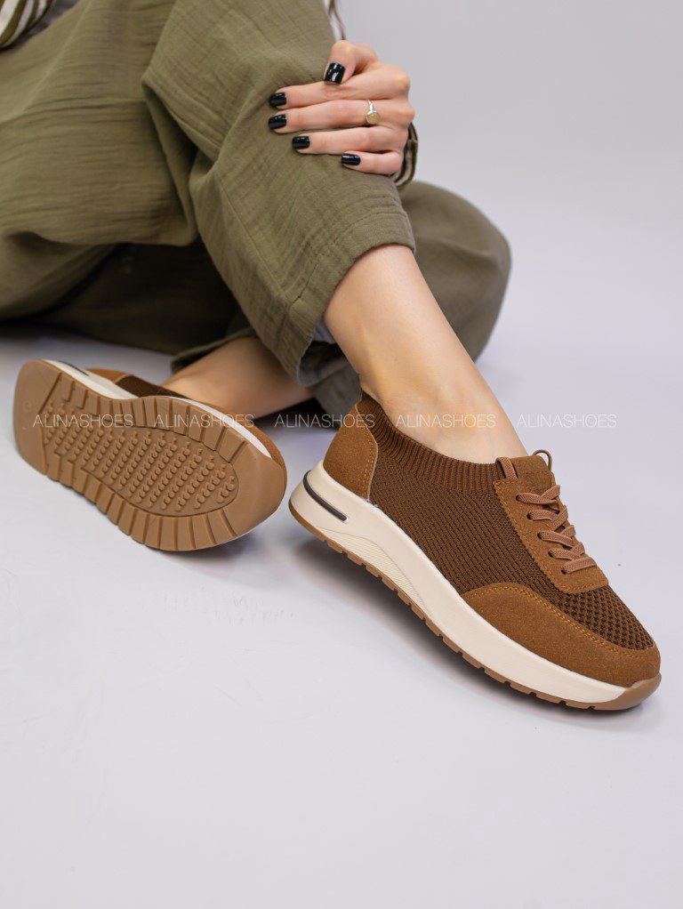 Кроссовки alinashoes коричневый купить,NaN