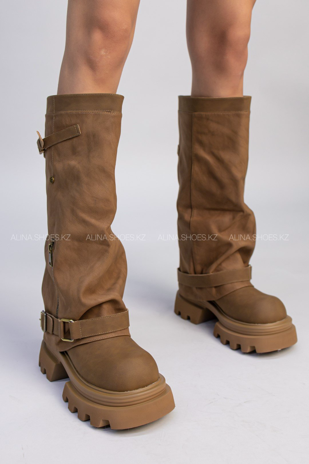 Сапоги alinashoes светло-коричневый купить,NaN