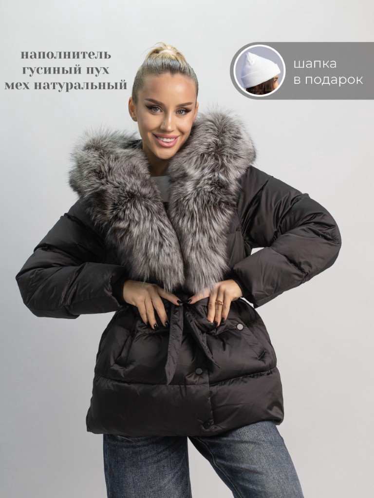 Пуховик alinashoes черный купить,NaN