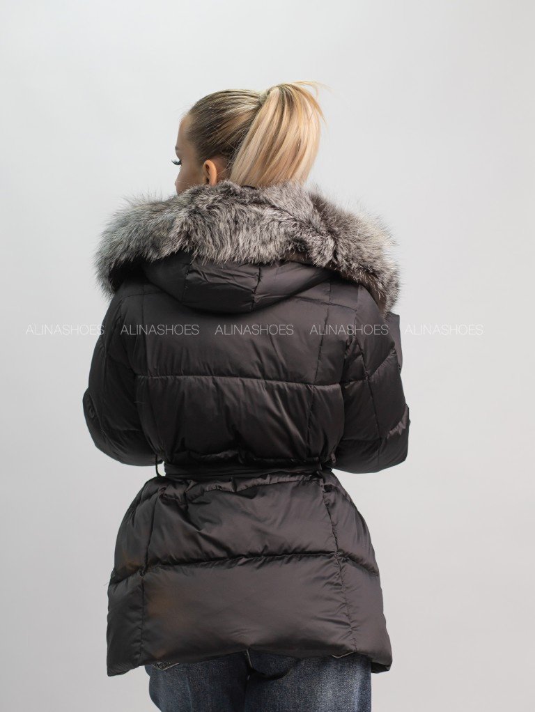 Пуховик alinashoes черный купить,NaN