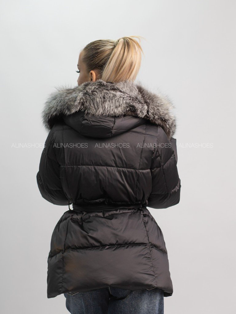 Пуховик alinashoes черный купить,NaN