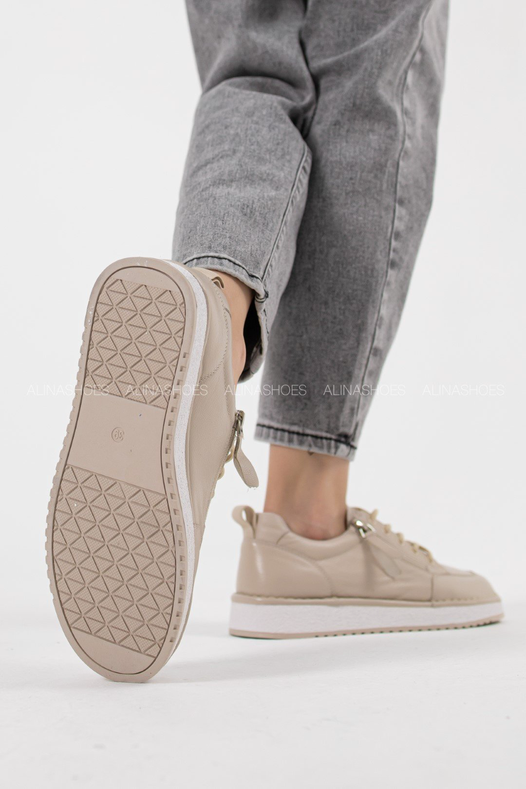 Кеды alinashoes бежевый купить,NaN