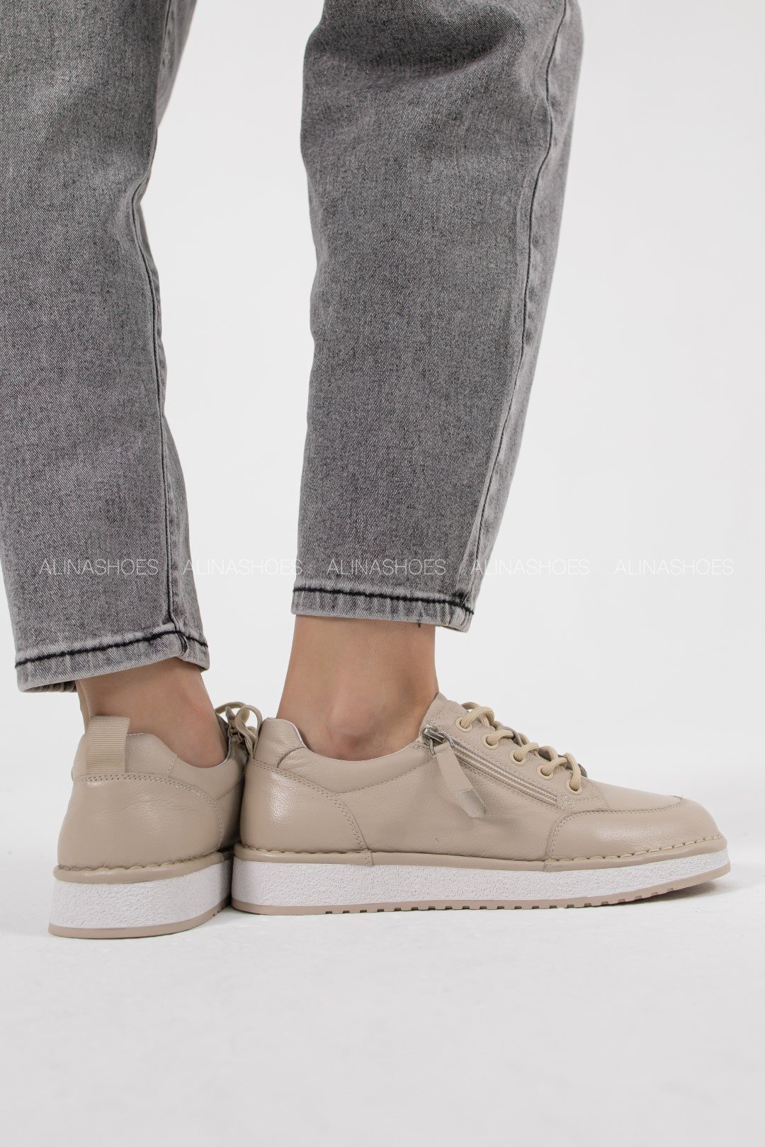 Кеды alinashoes бежевый купить,NaN
