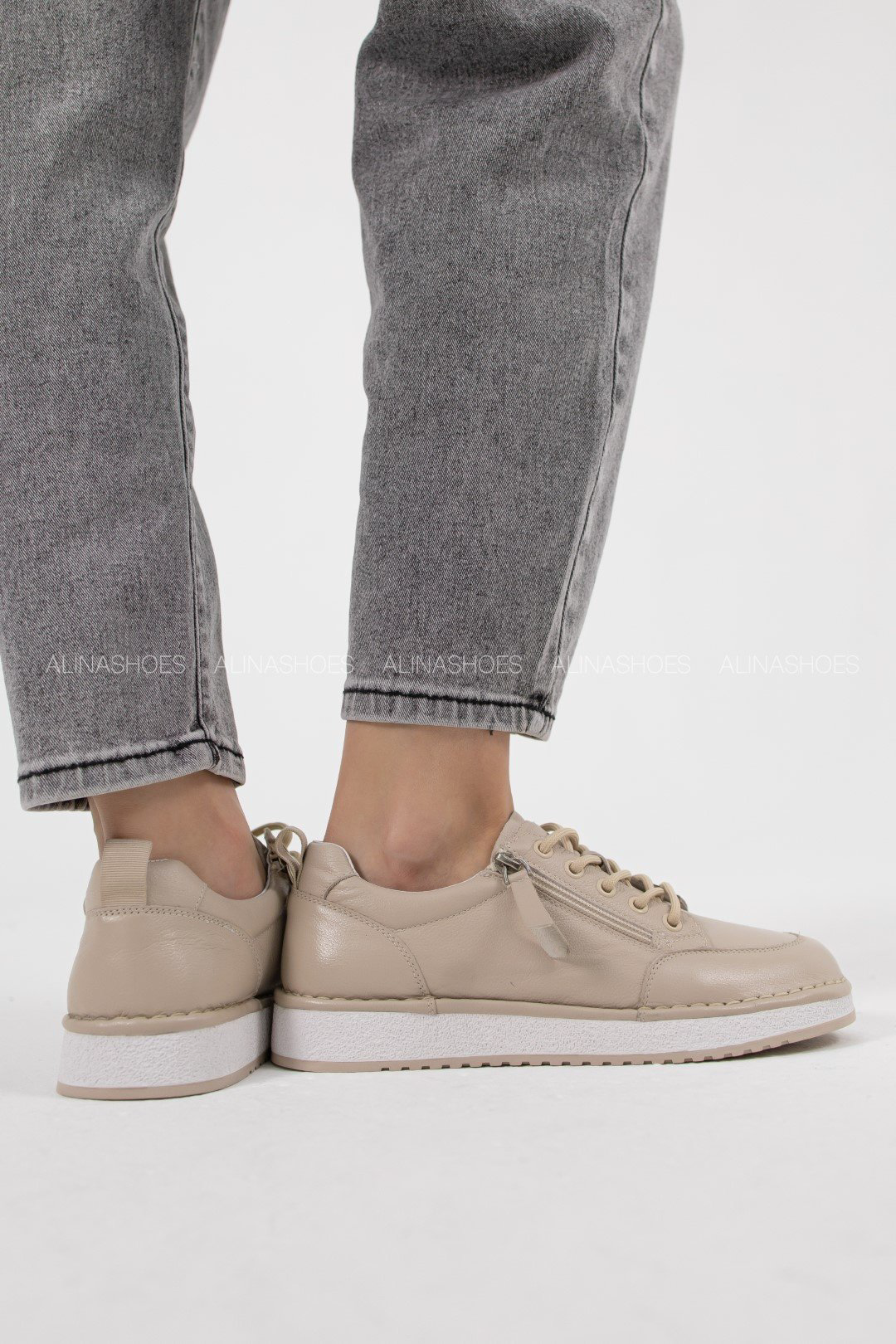 Кеды alinashoes бежевый купить,NaN