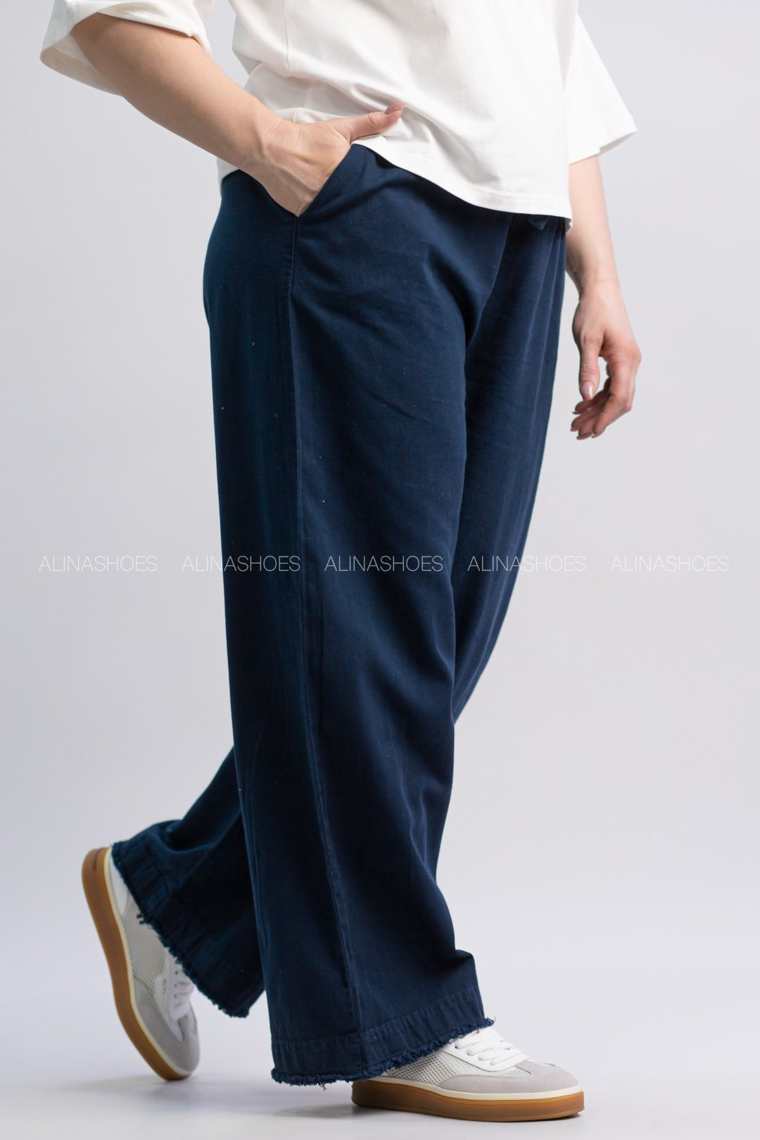 Джинсы прямые alinashoes синий купить,NaN