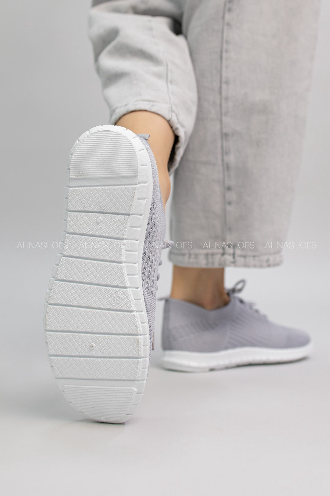 Кроссовки alinashoes серый купить,NaN