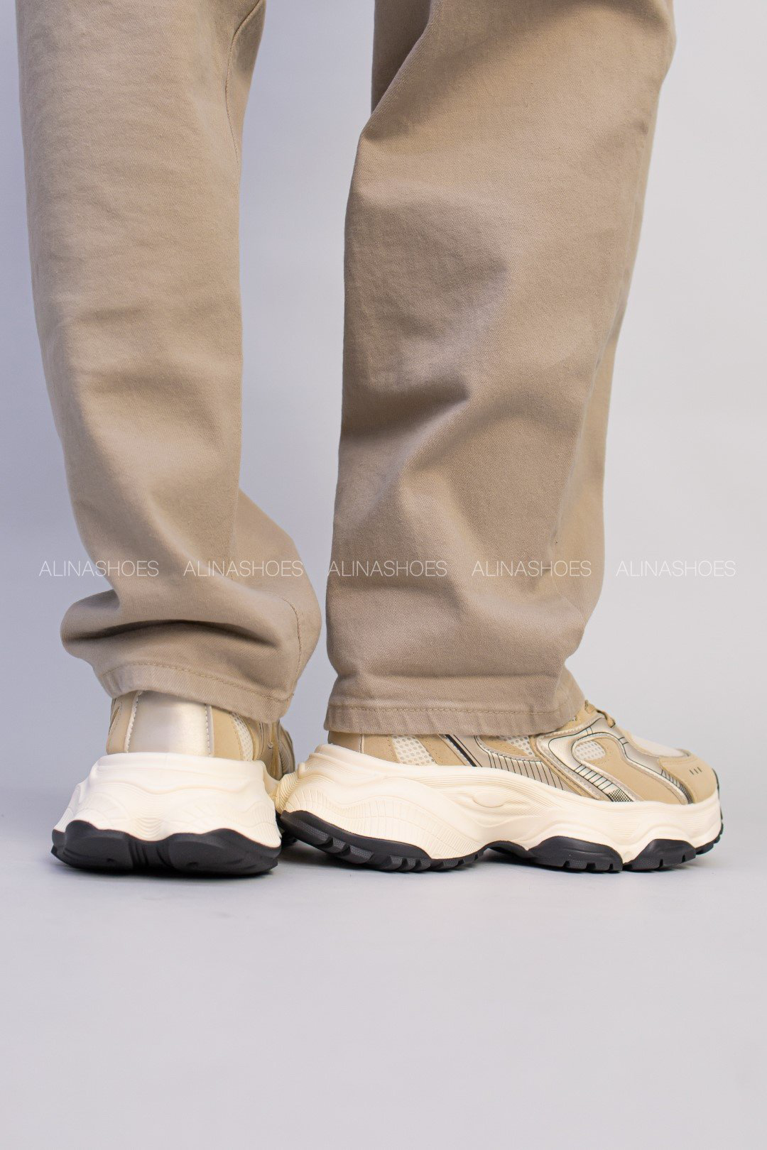 Кроссовки alinashoes бежевый купить,NaN