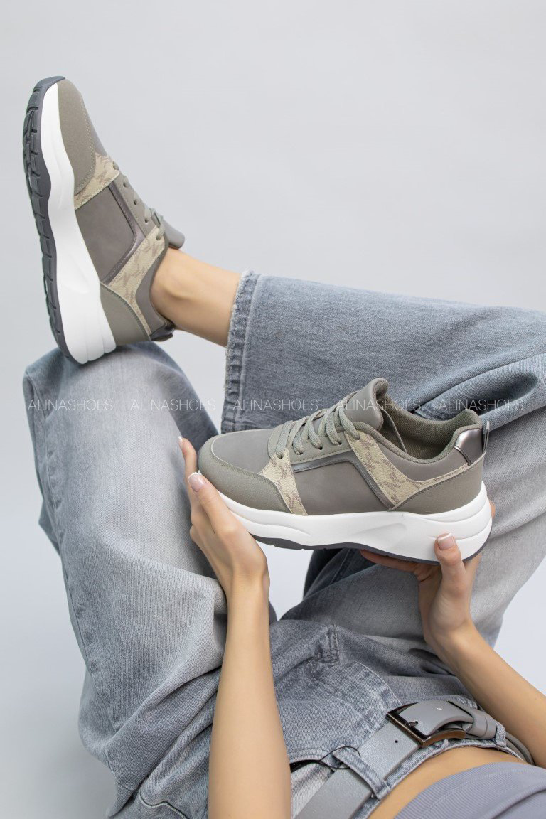Кроссовки alinashoes серый купить,NaN