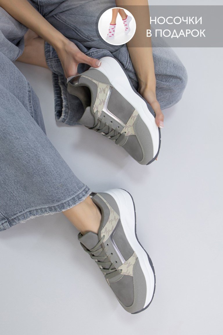 Кроссовки alinashoes серый купить,NaN