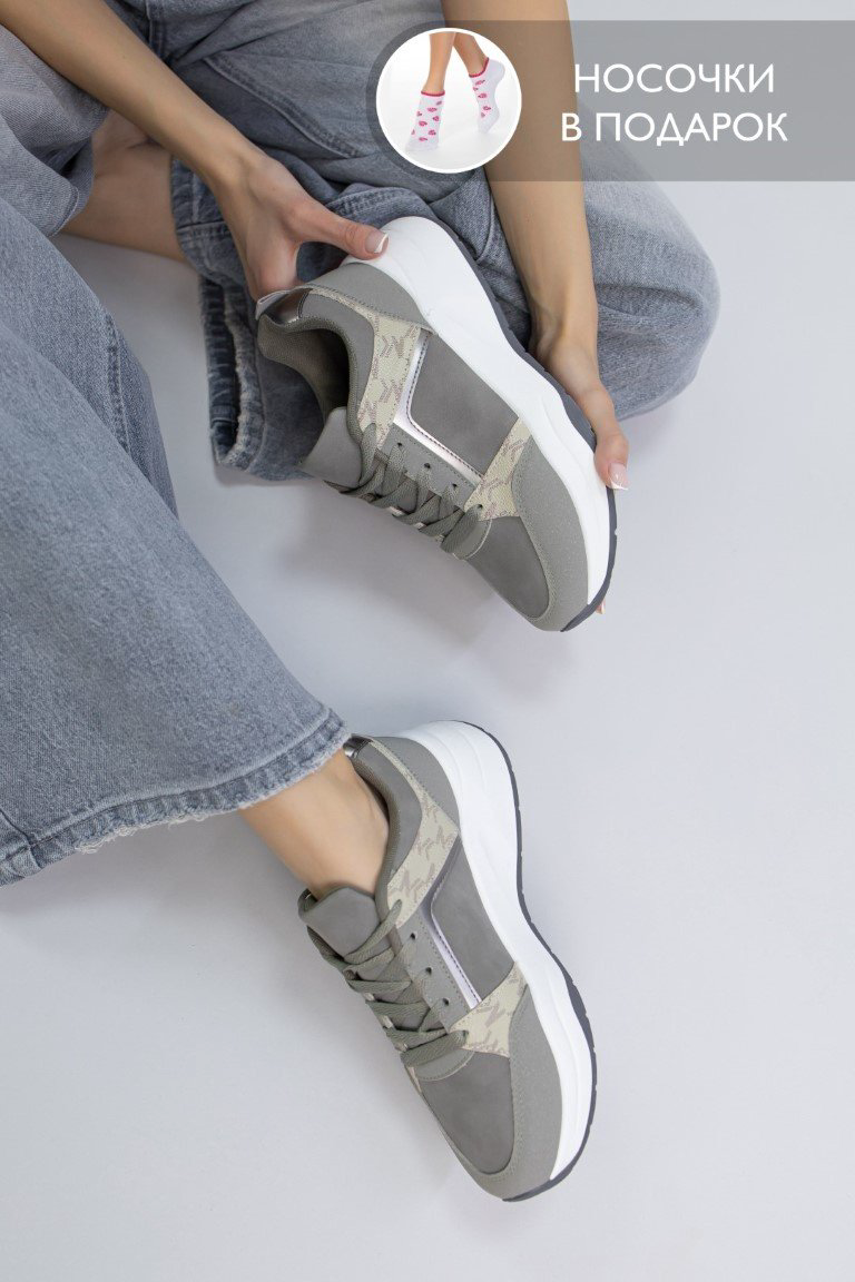 Кроссовки alinashoes серый купить,NaN
