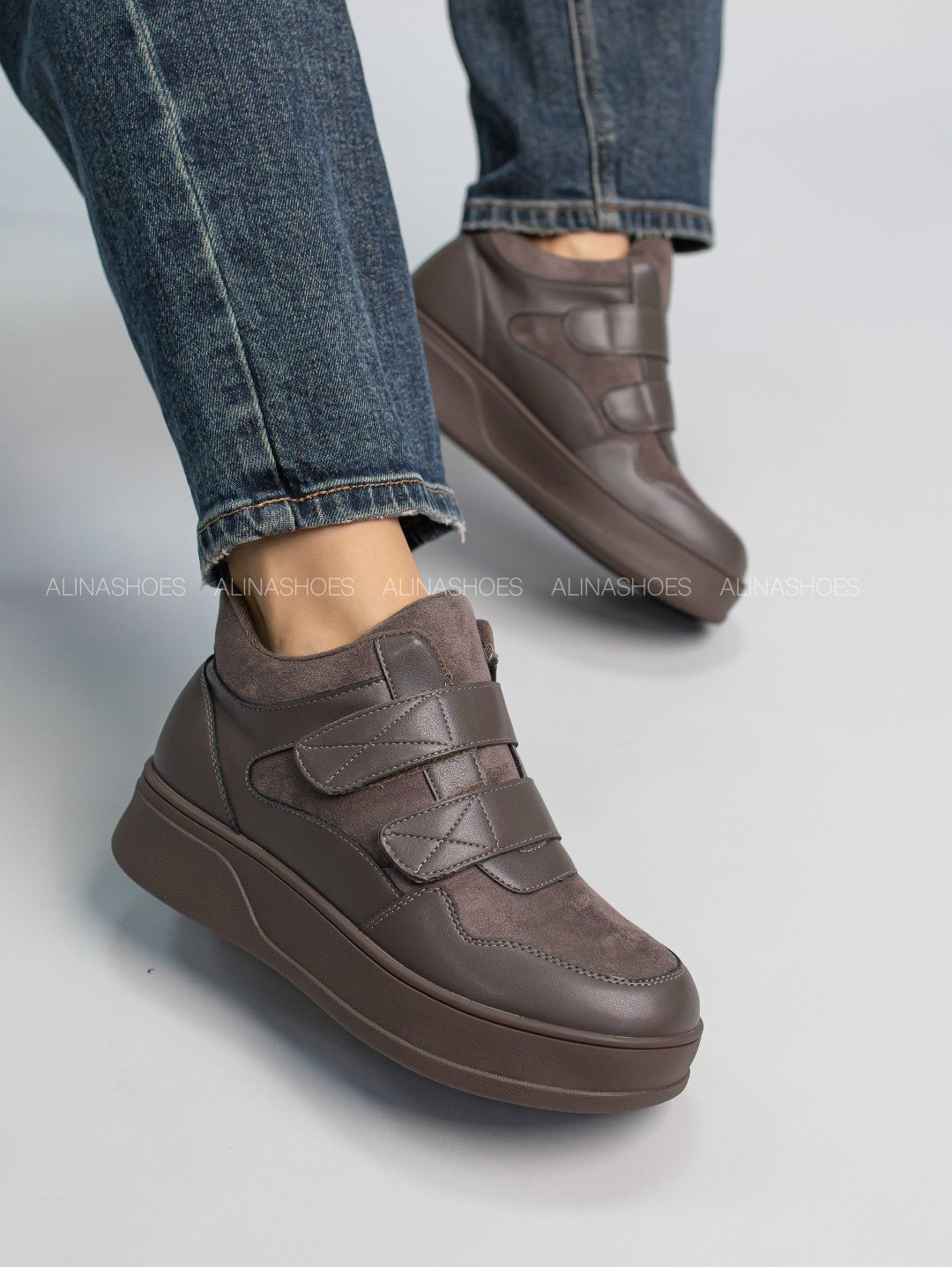 Кроссовки alinashoes коричневый купить,NaN