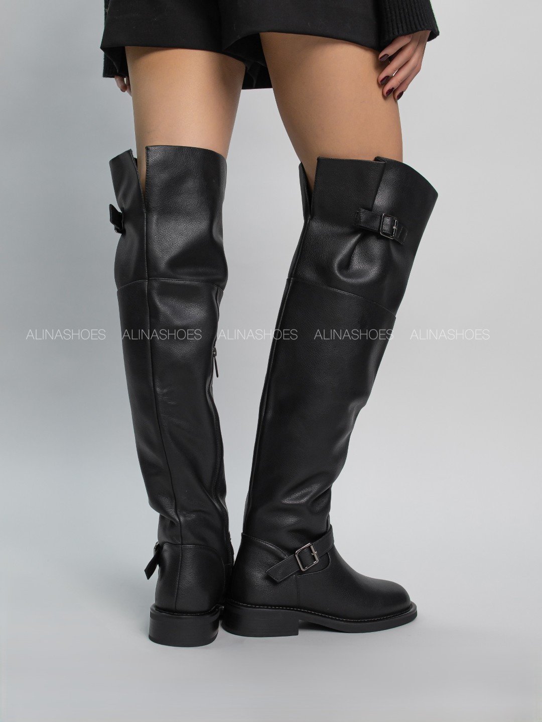 Ботфорты alinashoes black 37 купить,NaN