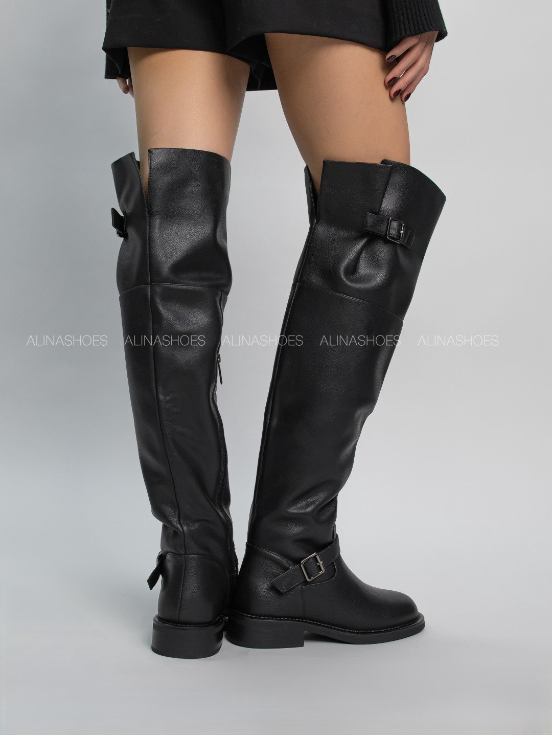 Ботфорты alinashoes black 37 купить,NaN