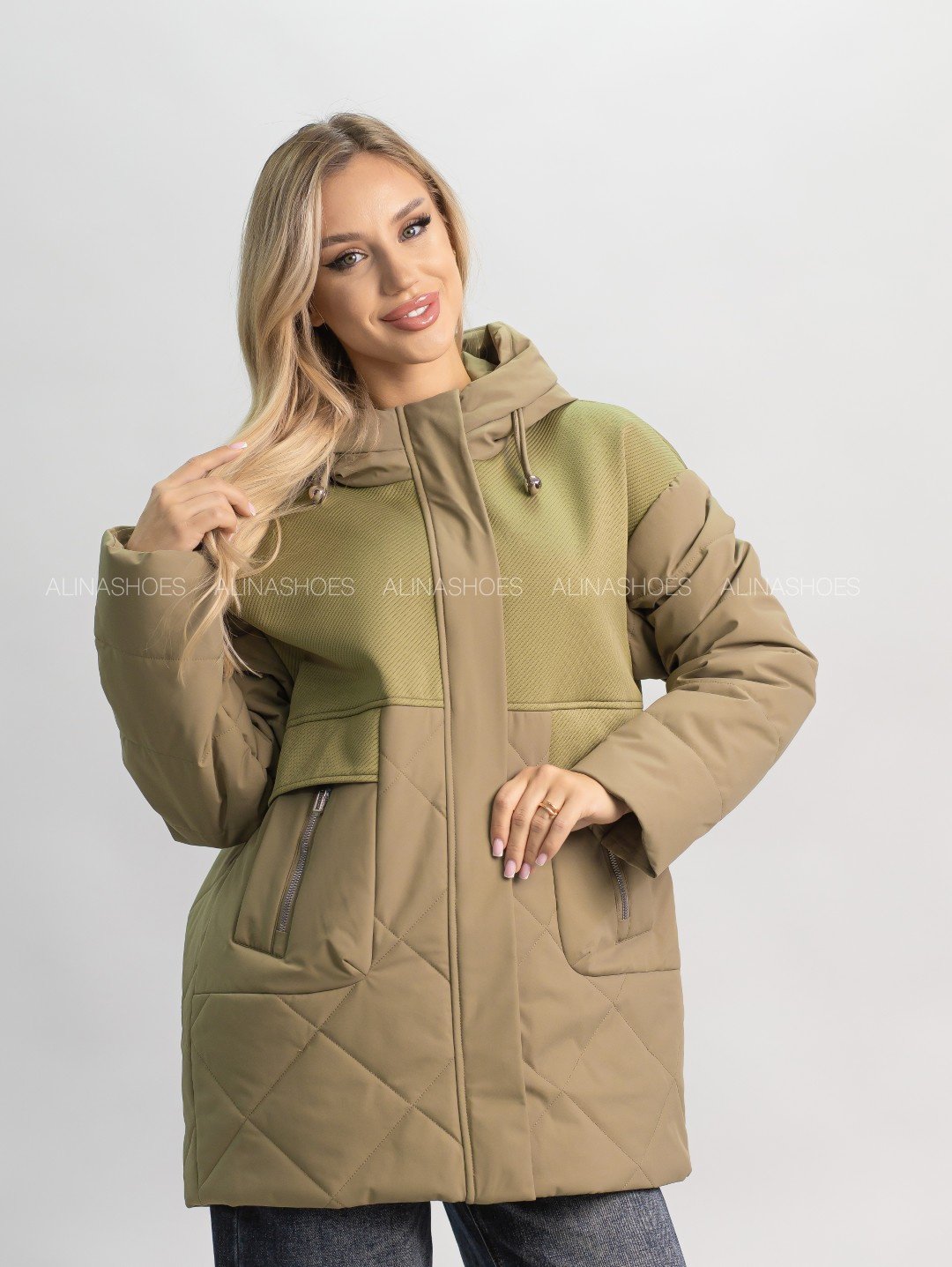 Демисезонная куртка alinashoes зеленый купить,NaN