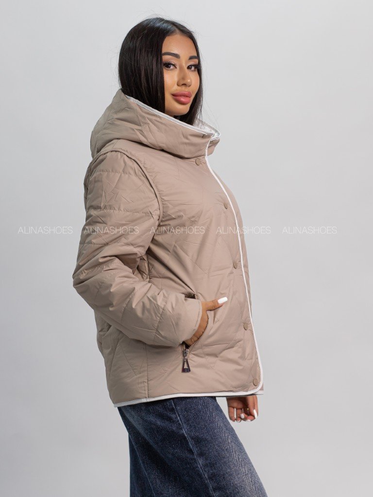 Демисезонная куртка alinashoes бежевый купить,NaN