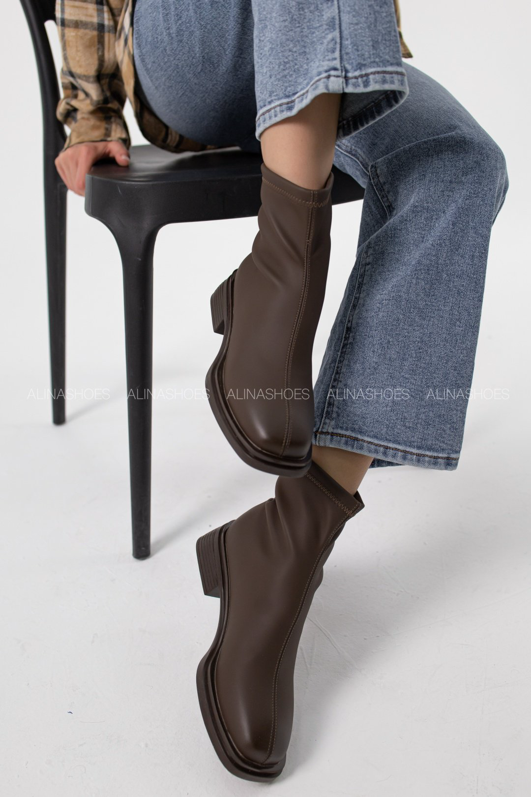 Ботинки alinashoes brown 40 купить,NaN
