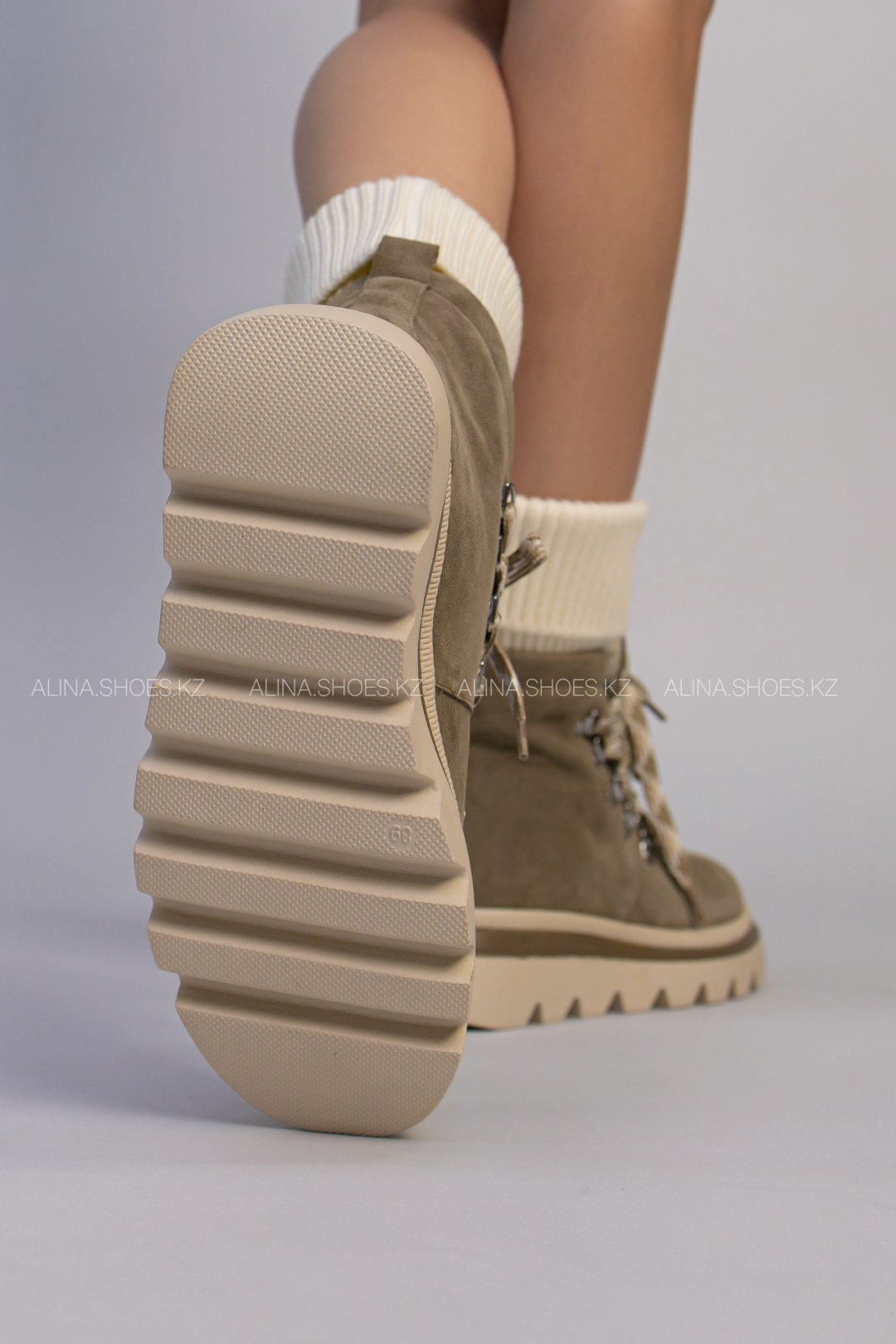 Ботинки alinashoes хаки купить,NaN