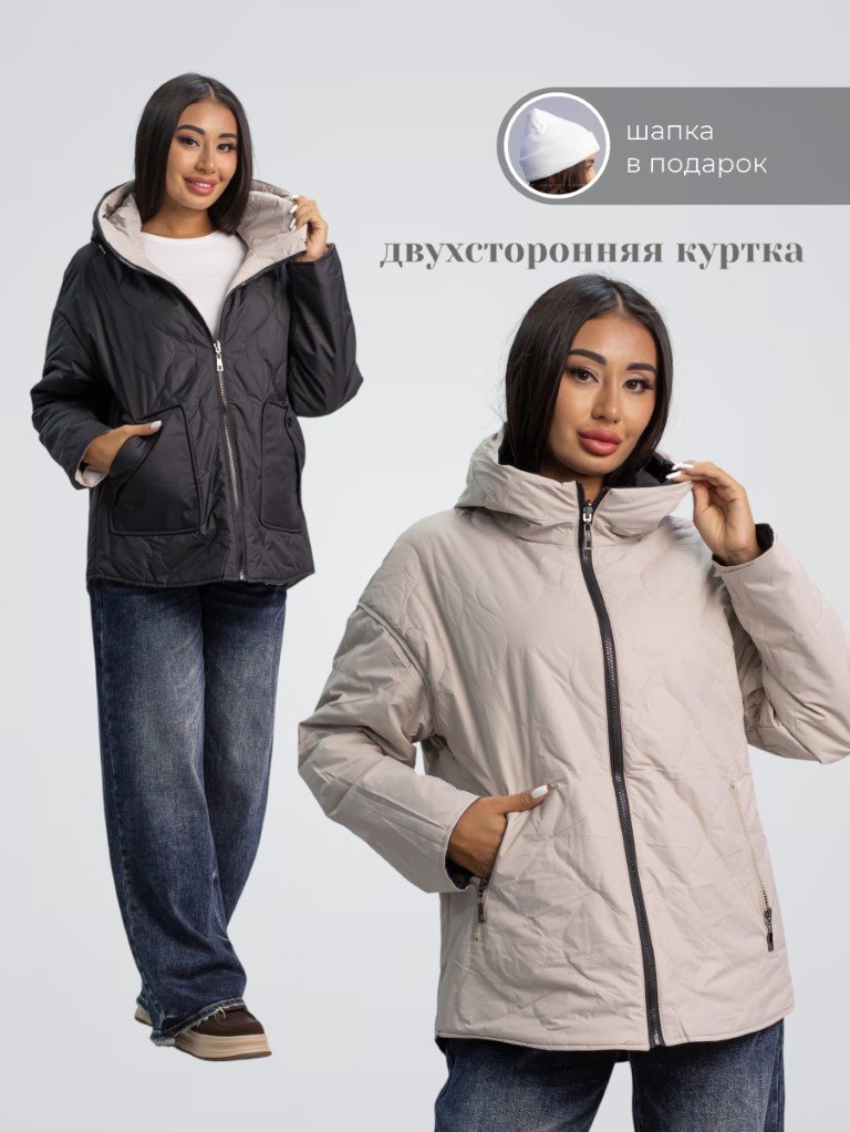 Демисезонная куртка alinashoes черный купить,NaN