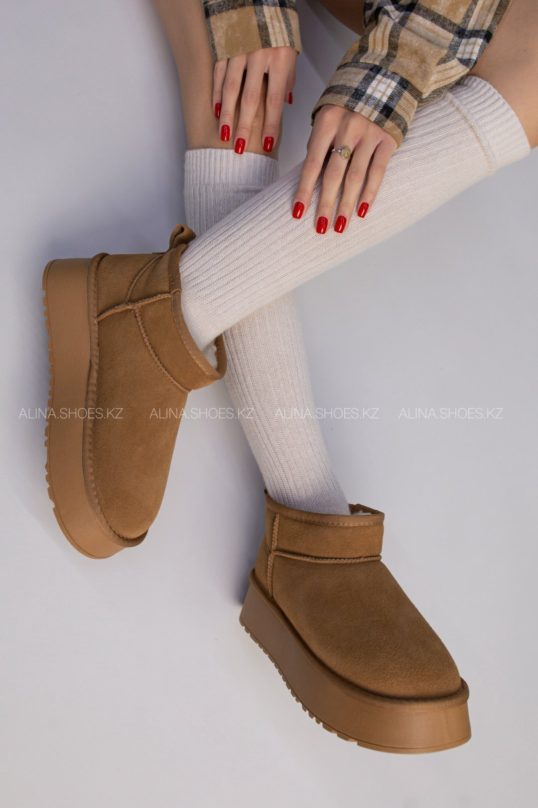 Угги alinashoes коричневый купить,NaN