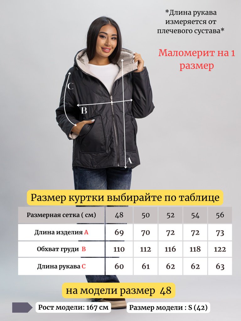Демисезонная куртка alinashoes черный купить,NaN