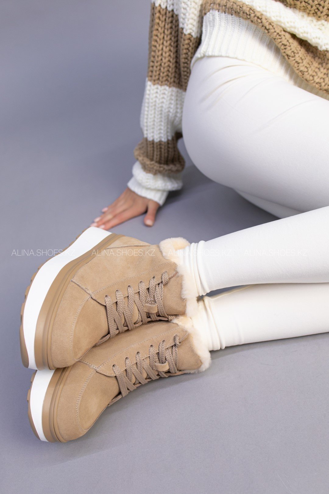 Кроссовки alinashoes бежевый купить,NaN