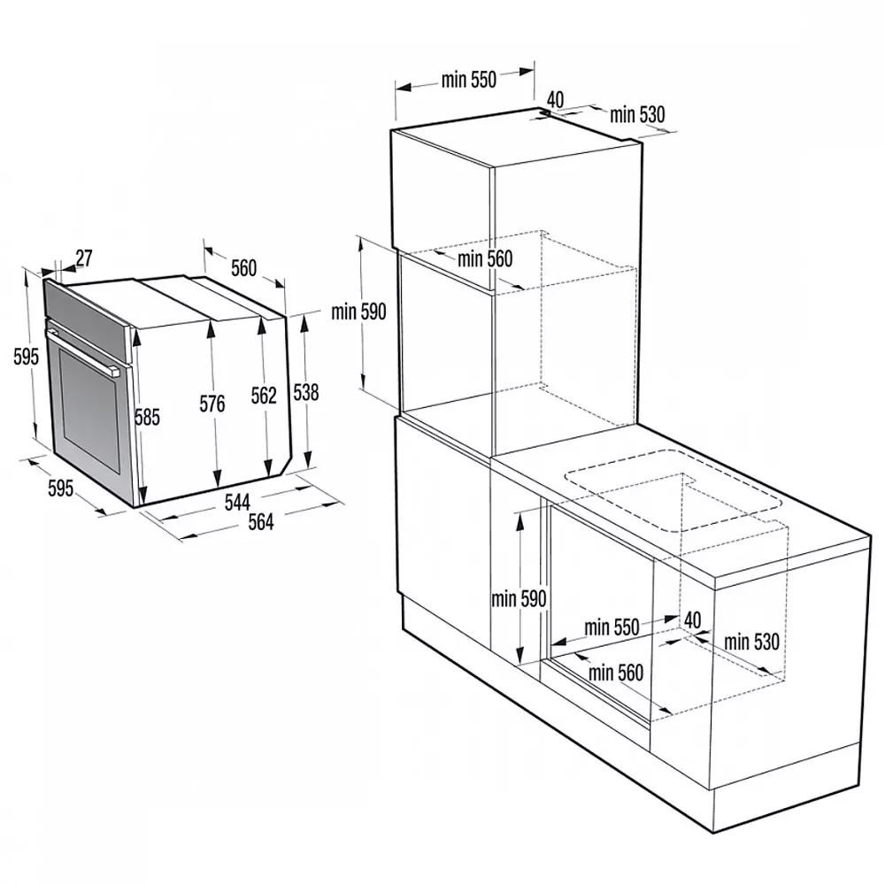 Духовой шкаф Gorenje BSA6747DGWI Black купить,NaN