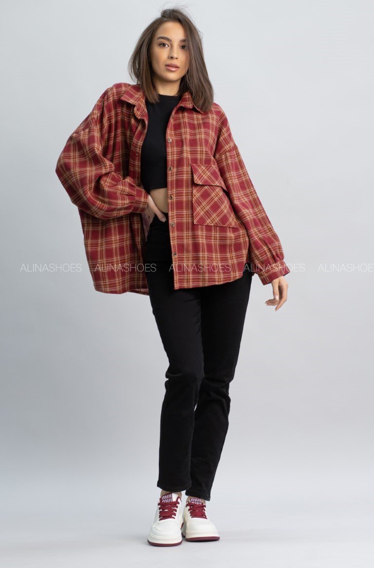Рубашка alinashoes красный купить,NaN