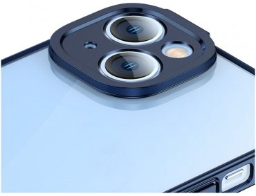 Чехол Baseus для Apple iPhone 14 прозрачный-синий купить,NaN