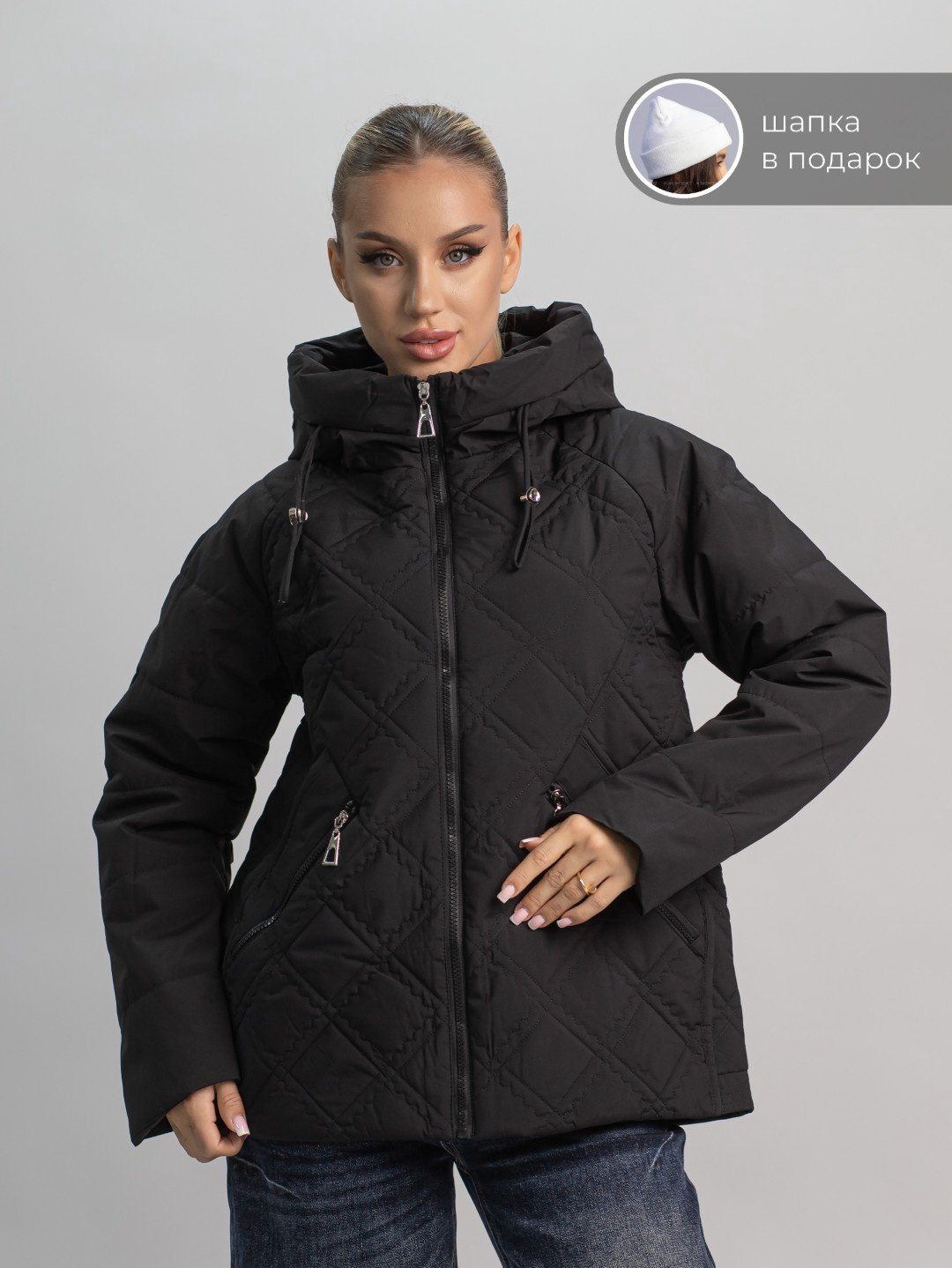 Демисезонная куртка alinashoes черный купить,NaN