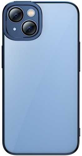 Чехол Baseus для Apple iPhone 14 Plus прозрачный-синий купить,NaN