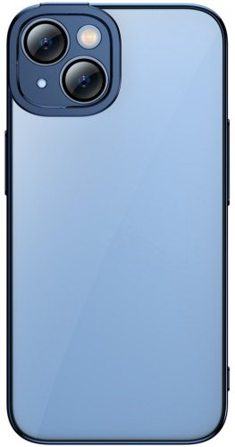 Чехол Baseus для Apple iPhone 14 Plus прозрачный-синий купить,NaN