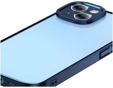 Чехол Baseus для Apple iPhone 14 Plus прозрачный-синий купить,NaN