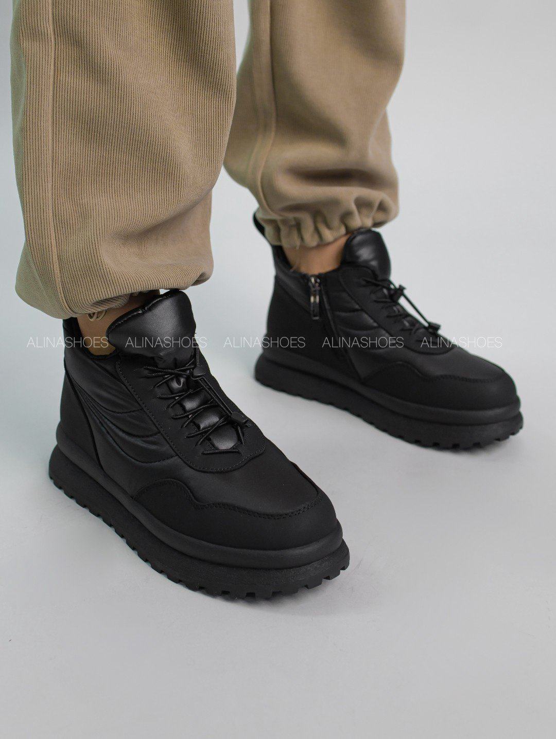 Дутики alinashoes черный купить,NaN