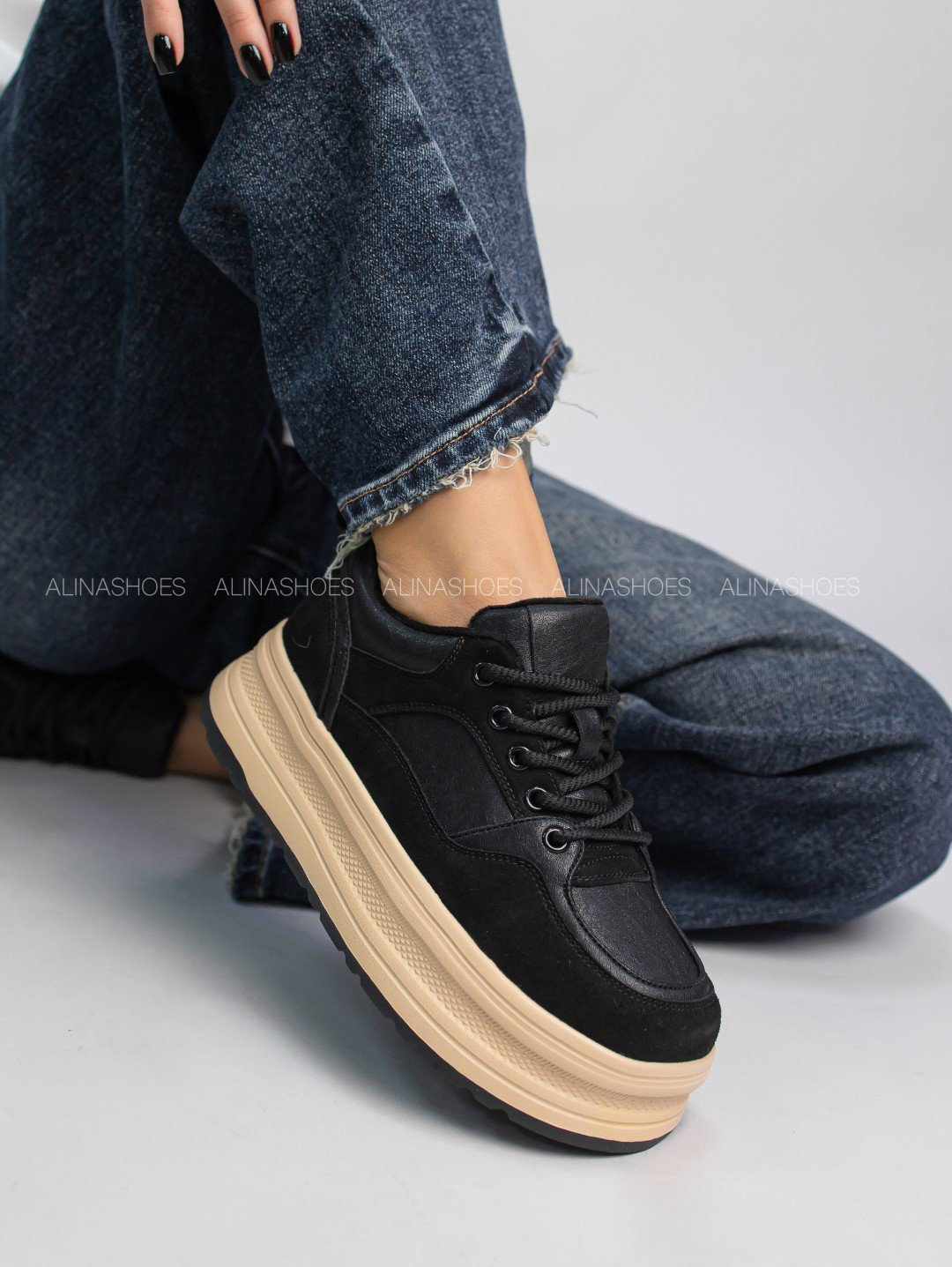 Кроссовки alinashoes кроссовки черный купить,NaN