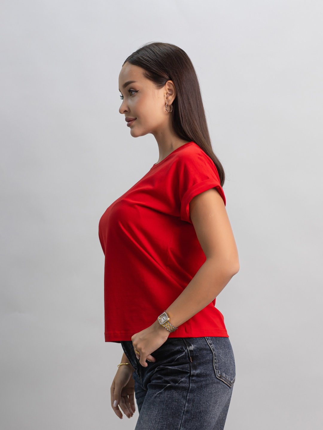 Футболка alinashoes без принта красная one size купить,NaN