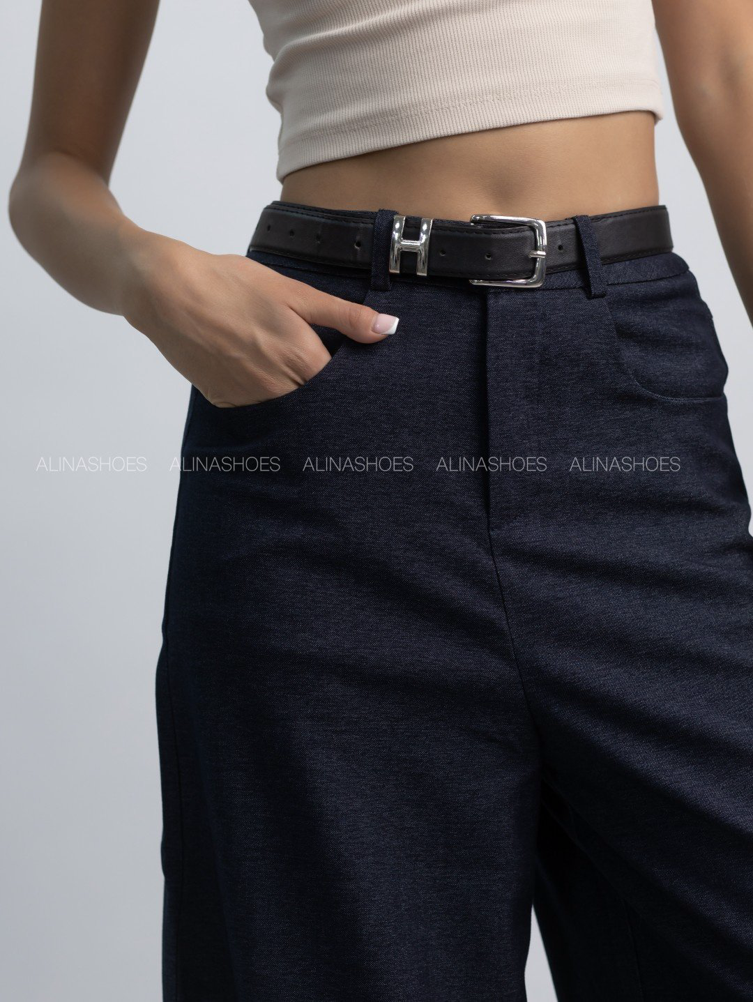 Повседневные брюки alinashoes синий купить,NaN