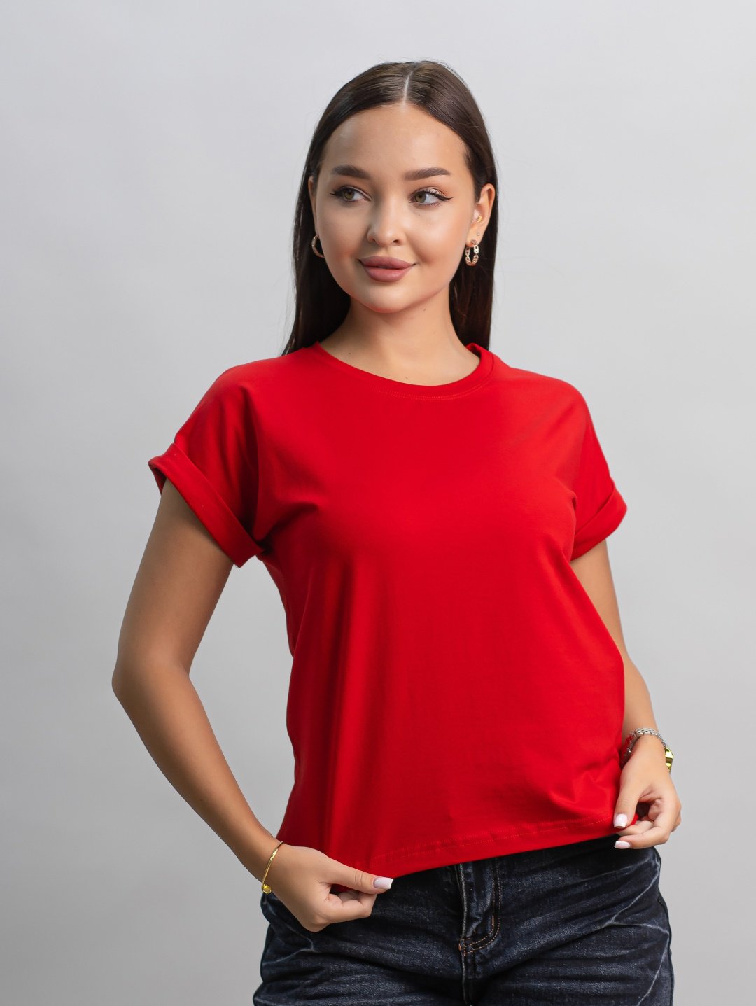 Футболка alinashoes без принта красная one size купить,NaN