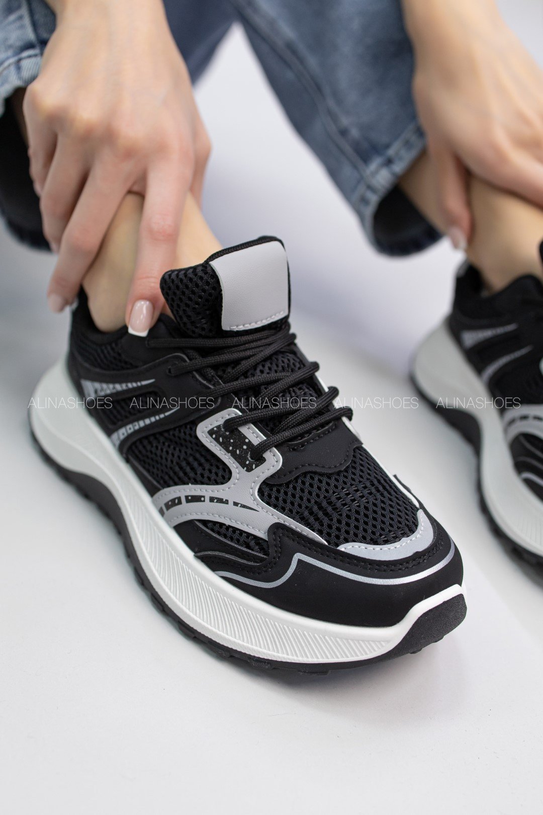 Кроссовки alinashoes черный купить,NaN