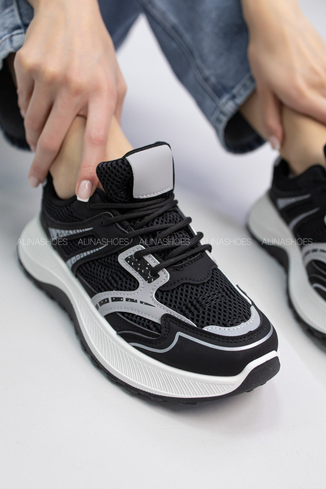 Кроссовки alinashoes черный купить,NaN