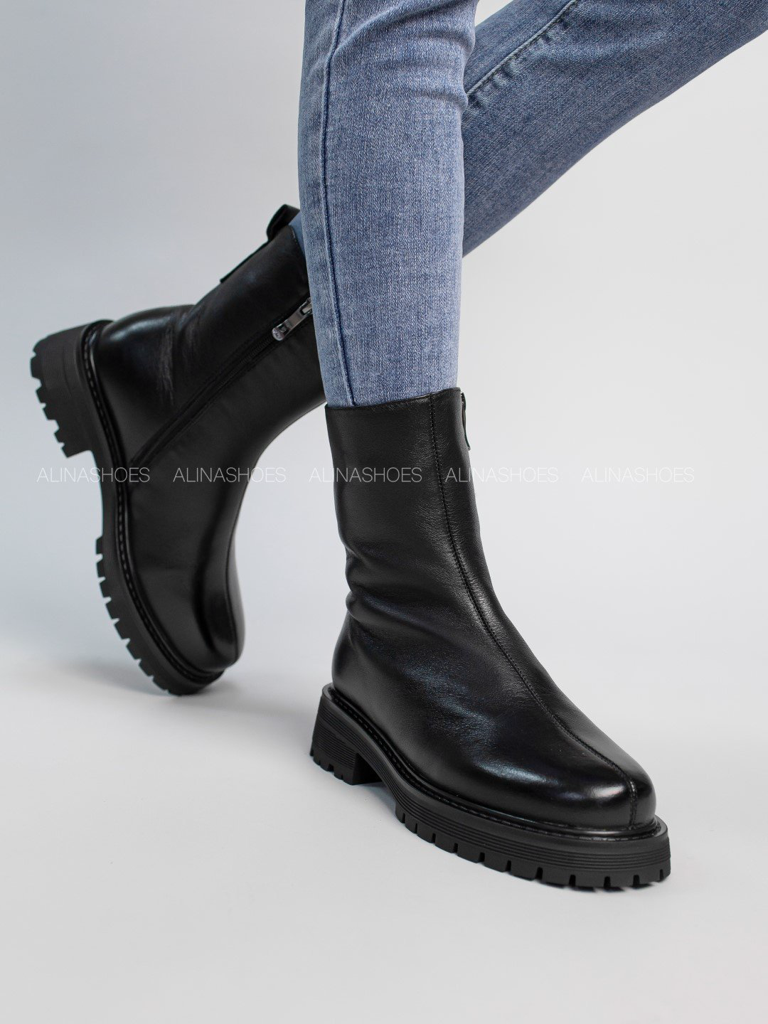 Ботинки alinashoes black 39 купить,NaN
