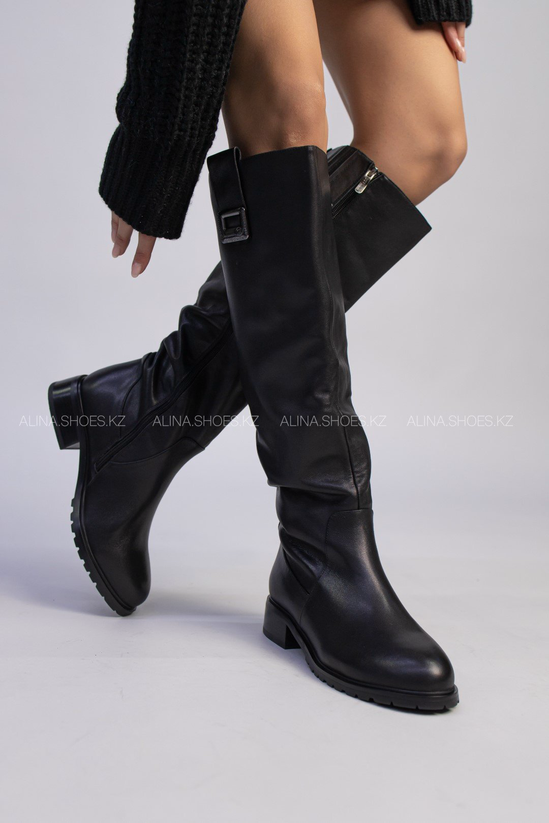 Сапоги alinashoes черный купить,NaN