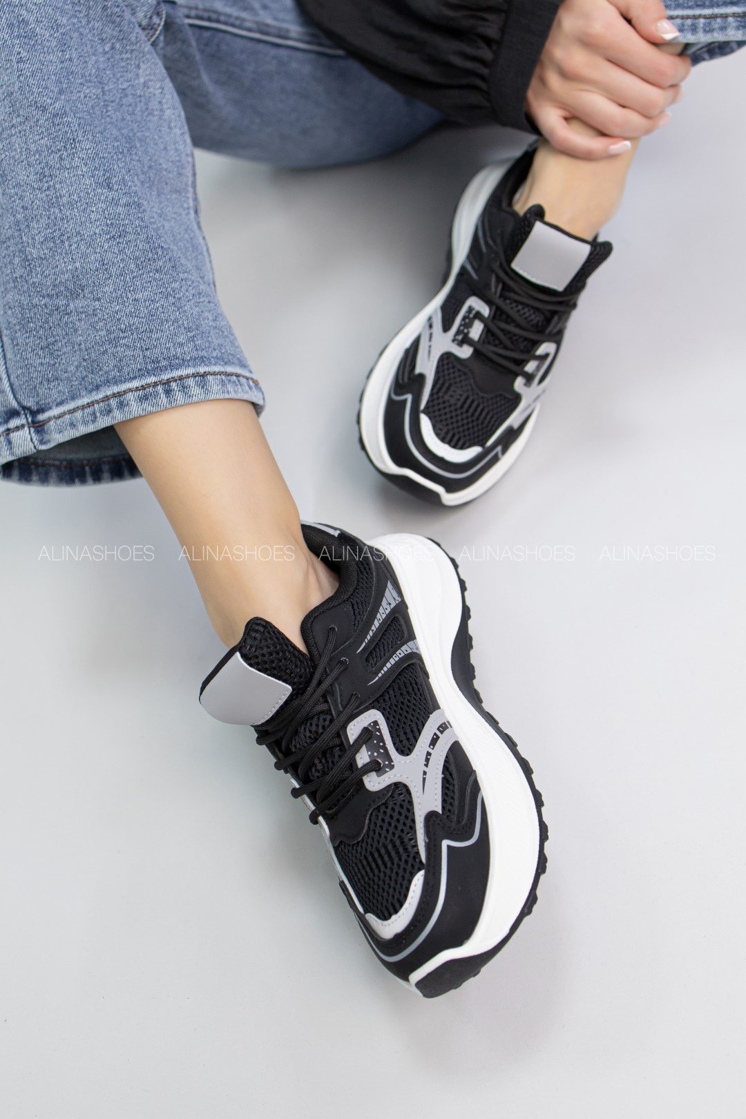 Кроссовки alinashoes черный купить,NaN