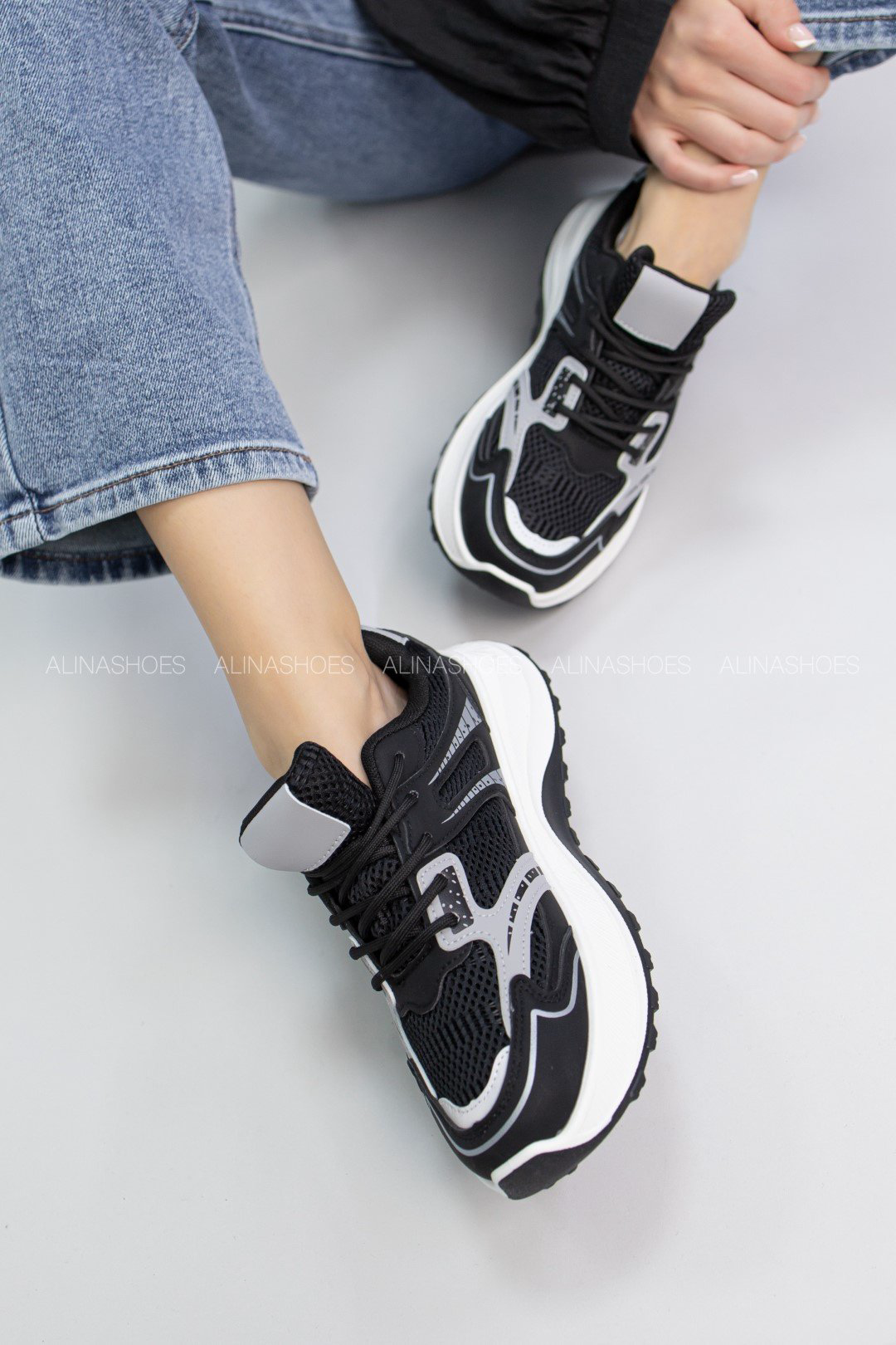 Кроссовки alinashoes черный купить,NaN
