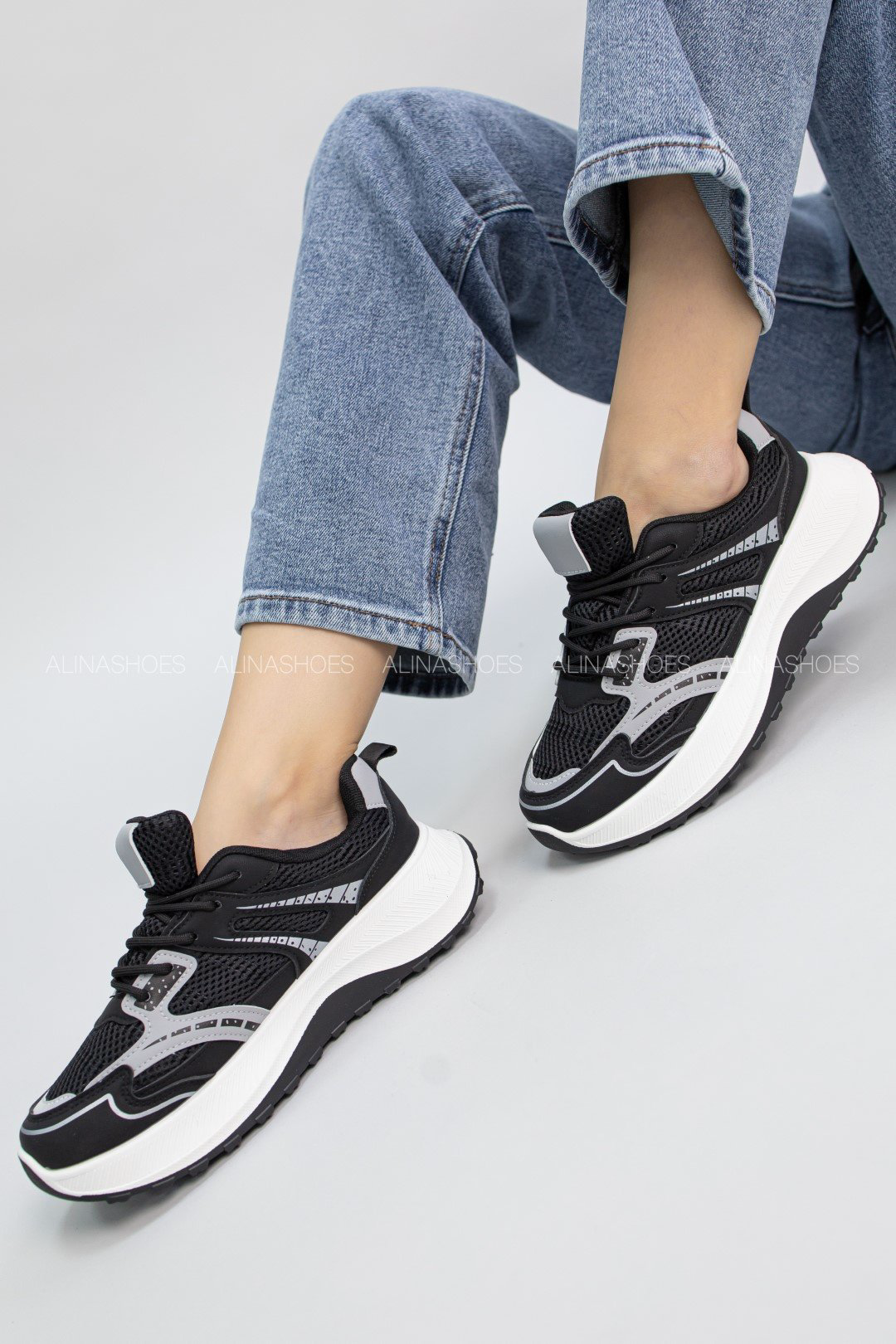 Кроссовки alinashoes черный купить,NaN