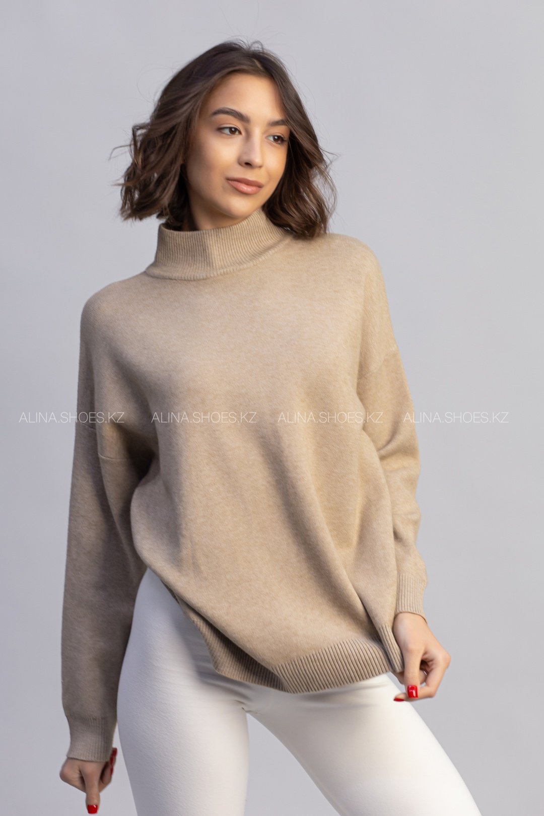Свитер alinashoes коричневый купить,NaN